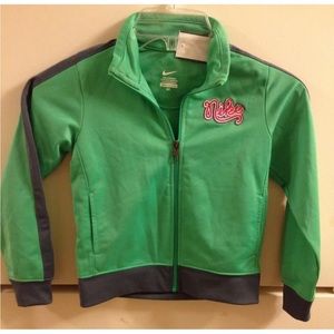 Nike kids jacket green size 6x